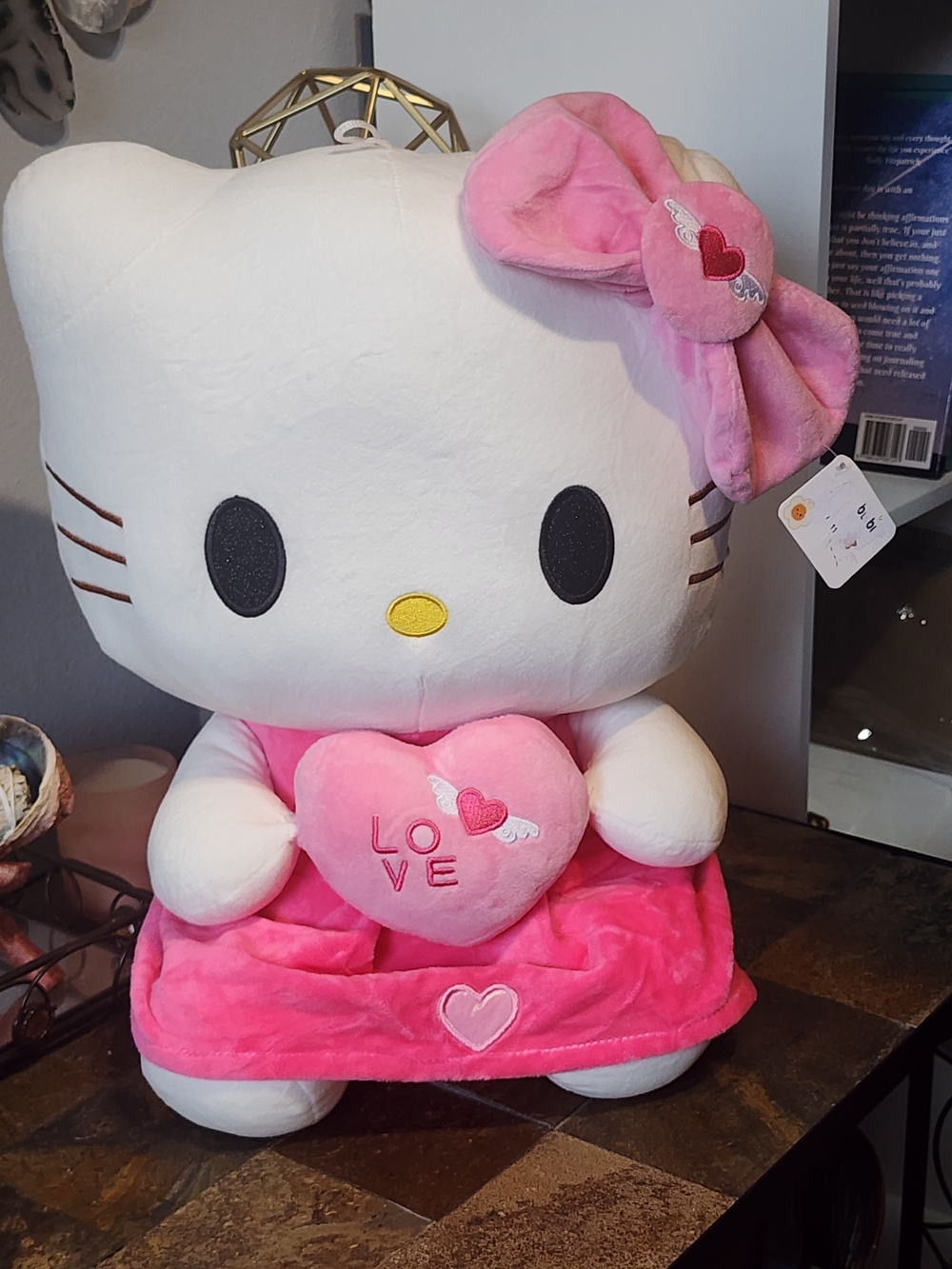 17" Love Kitty Pink & White Plush NWT
